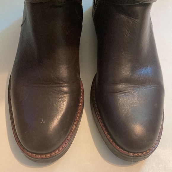 Coach turnlock Riding Boots Mahogany Brown tall Women’s sz 7 FG1010 - Picture 2 of 7